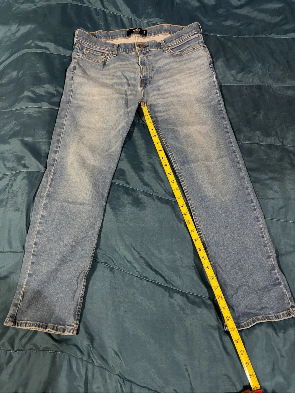 Hollister light blue slim-straight-leg men's jeans